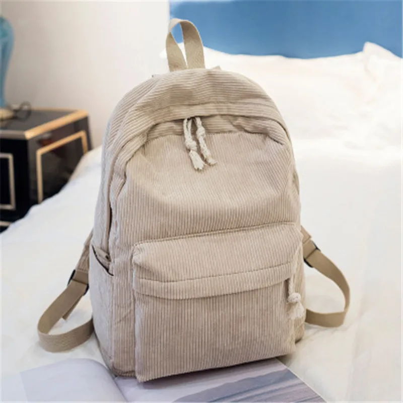 

Senior Wind Korean New College Students Backpack Color Personality Women's Solid Plush School Fashion High Shoulder Bag Wild