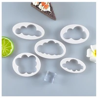 5pcsset cookies integrated cloud printing mold kitchen biscuits cake tool diy baking appliance kitchen tools