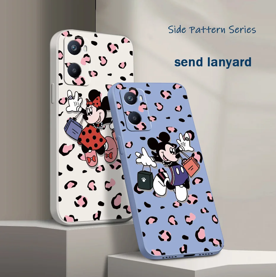 

Mickey Mouse animation Phone Case For OPPO Realme 9i 8i 8 7i 6i 6s 5i C21 C17 C11 C2 Pro Plus Liquid Rope Funda Cover