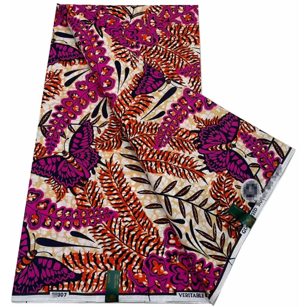 

Veritable Dutch Super-W Guaranteed Super Real Wax Print Fabric Hollandais Pagne Africa Dress 100% Cotton Wax Pagne Tissu VLS1305