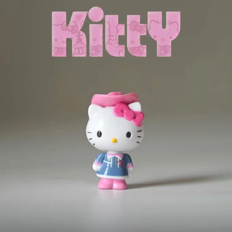 

Kawaii Hello Kitty Mini Tabletop Decoration Creative Shake Head Sanrio Cartoon Figure Model Car Decoration Boy Girl Gift
