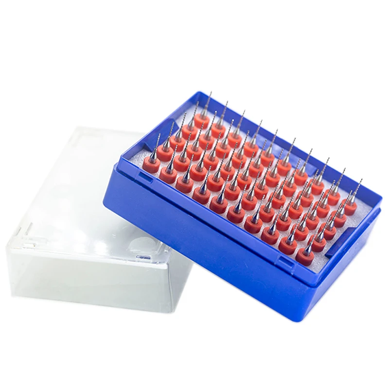 

PCB Drill Bit 50pcs 0.1-1.2mm Carbide Drill Bit For Drilling PCB Circuit Board 1/8'' Shank Micro Gun Drill