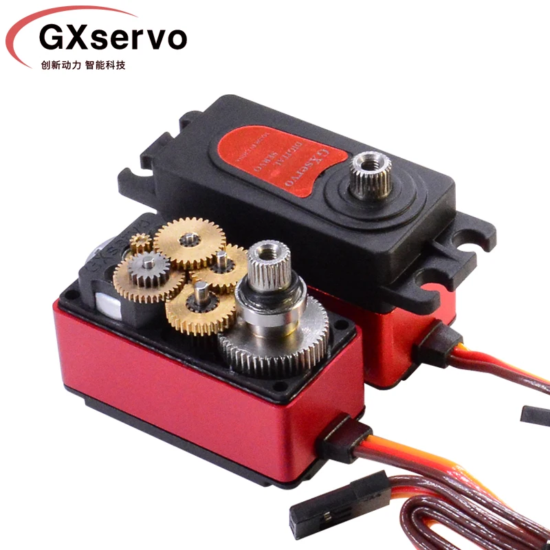 GXservo 12 кг стандартная металлическая шестерня, короткий корпус, низкопрофильный цифровой сервопривод, Радиоуправляемый автомобиль, дрифт 1:10 1:12, фиксирующий робот-рычаг Arduino