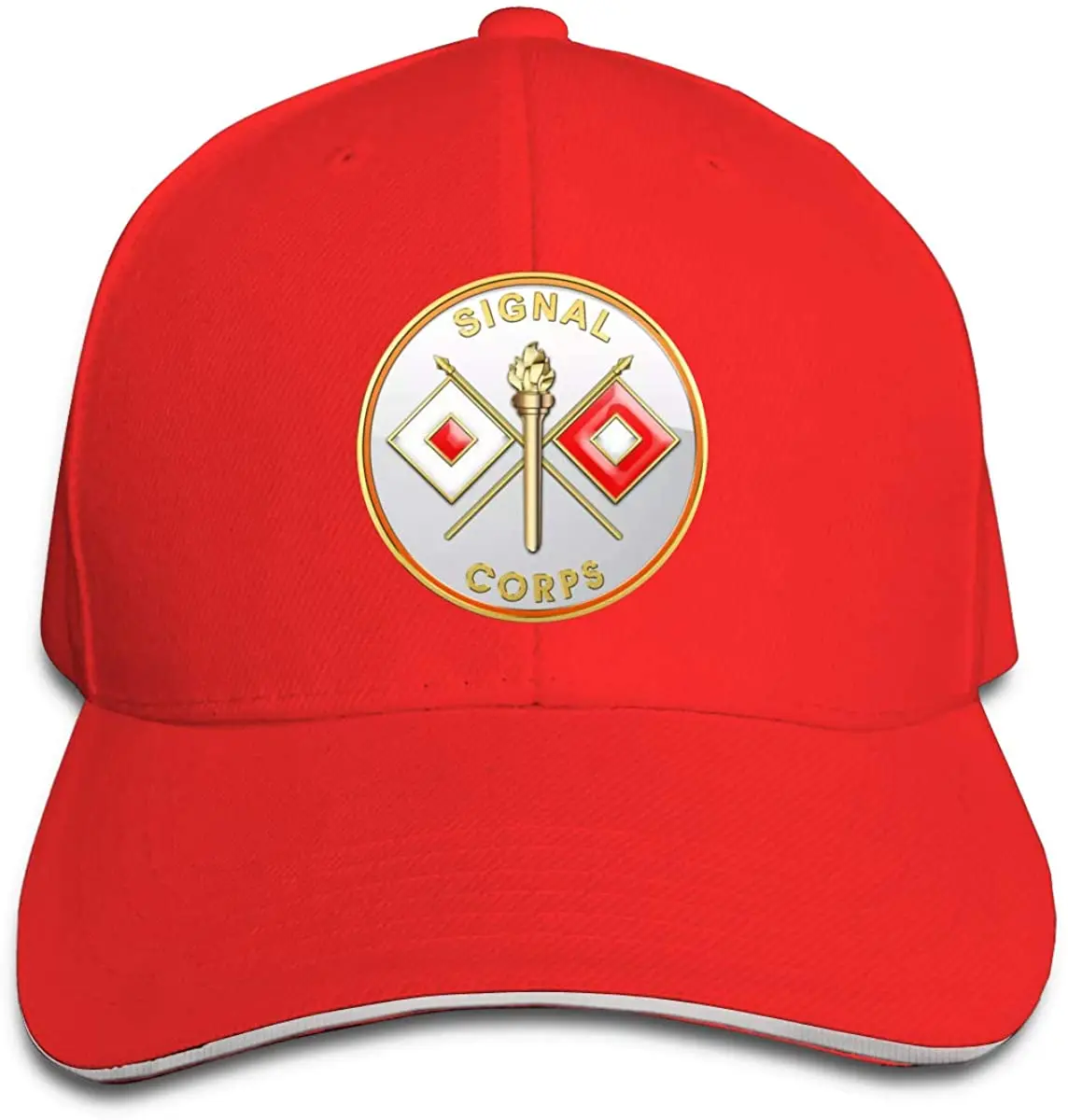 

US Army Signal Corps Men Classic Outdoor Casquette Peak Cap
