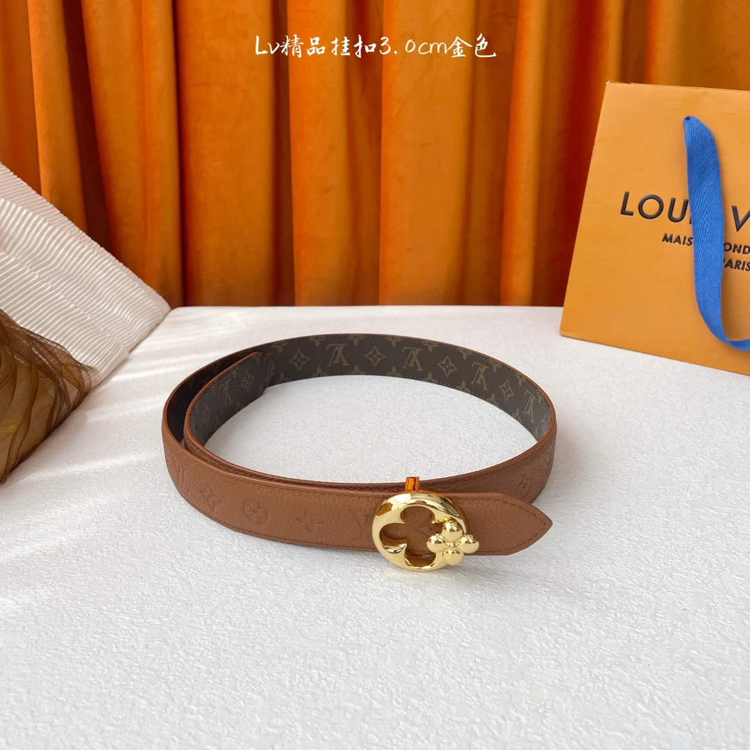 Женский ремень Louis Vuitton Модный женский тонкий из кожи простой однотонный