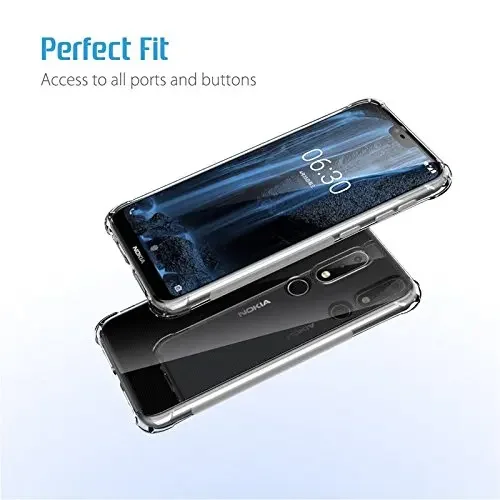 2 шт. чехол из ТПУ с кристаллами для Nokia 6.1Plus X6 роскошный мягкий силиконовый