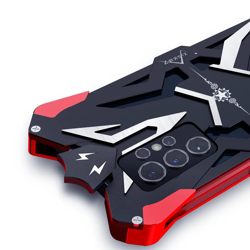 Zimon Luxury Thor Heavy Duty Armor Metal Aluminum Mobile Phone Case For samsung galaxy S22 S21 S20 FE Note20 Ultra Bumper Cover