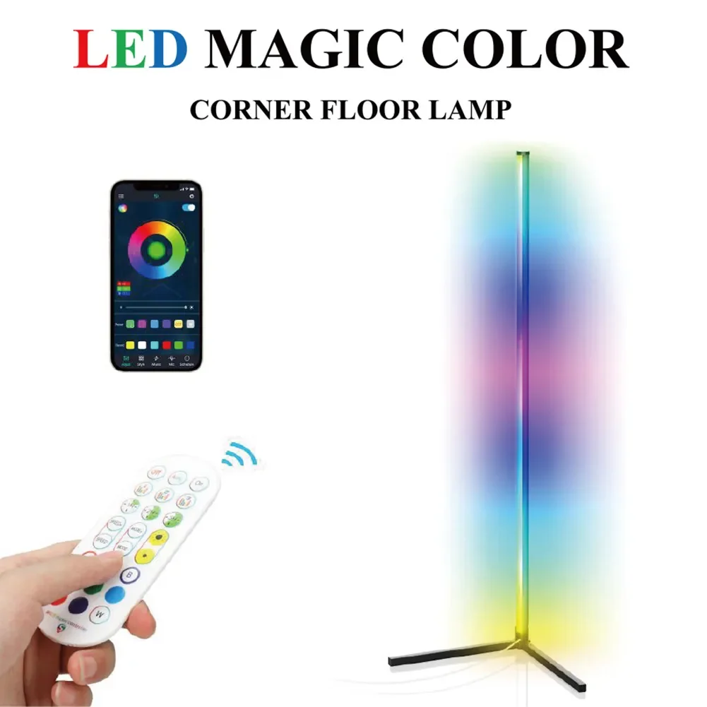 

Приглушаемая угловая Напольная Лампа для гостиной, 160 см, подставка, умный RGB светодиодный светильник для спальни, скандинавский домашний Де...