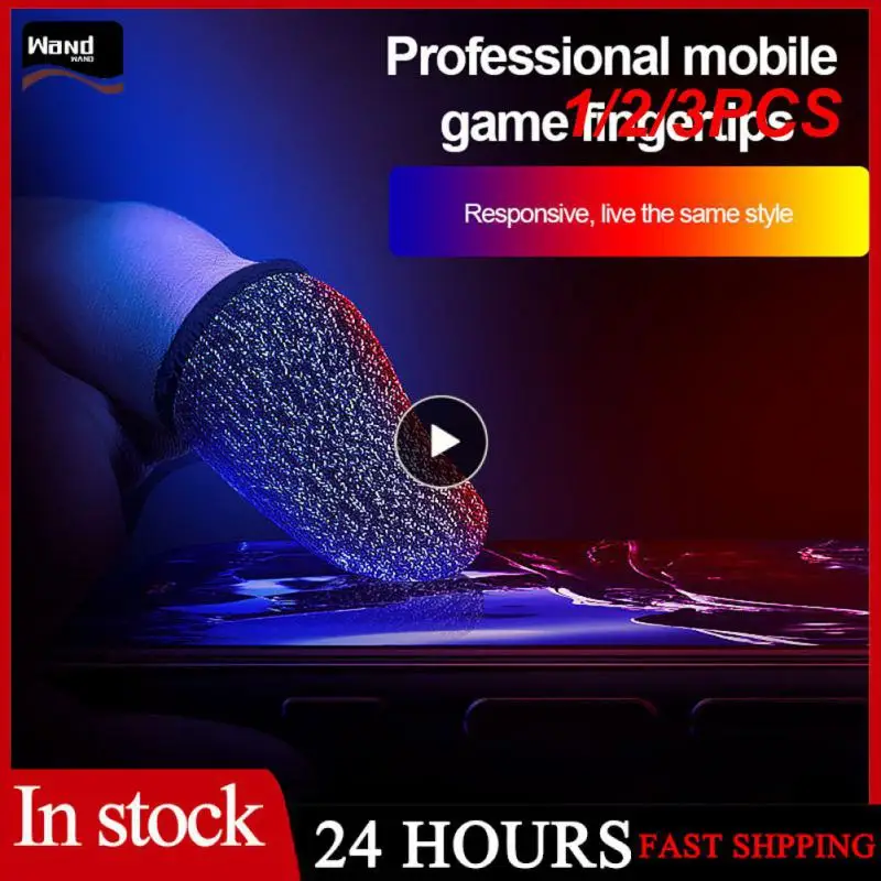 

1/2/3PCS Gaming Fingertips Cover 1 Pair Finger cots Breathable Thumb Luminous Anti-slip Touch Screen Finger Gloves for PUBG