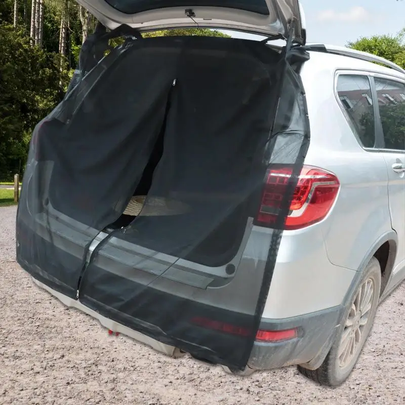 

Car Tailgate Shade Sunshade Screens Magnetic Rear Window Mosquitoes SunShade Privacy Shield Mesh Sun Cover For Car Exterior