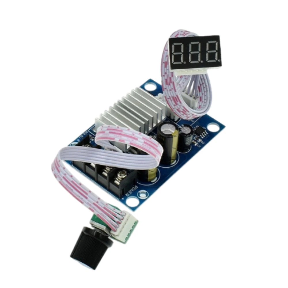 DC12-24V регулятор двигателя с линейным цифровым дисплеем скорости шим 0-100%