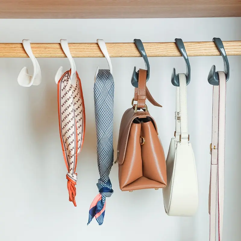 

1 Pc Home Storage Arched Hanger Hook Durable PP Bag Rack Holder Home Closet Hat Shawl Handbag Storage Hook