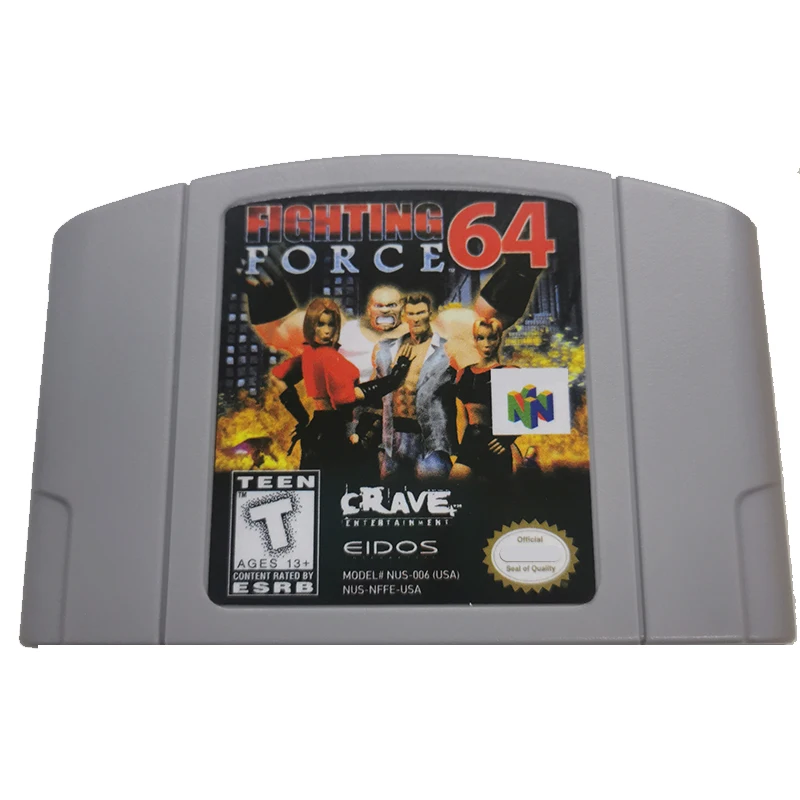 

Fighting Force 64 N64 Game Card Series American Version Japanese Cartoon Card Boutique Toys and Gifts