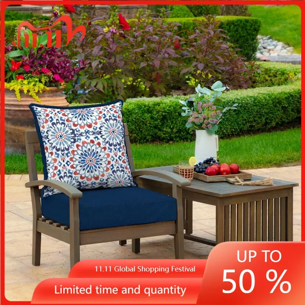 

Устойчивая к выцветанию напольная Подушка Plushies для дивана и кресла с Глубоким Сиденьем И Спинкой для кресла 24X24, водоотталкивающая