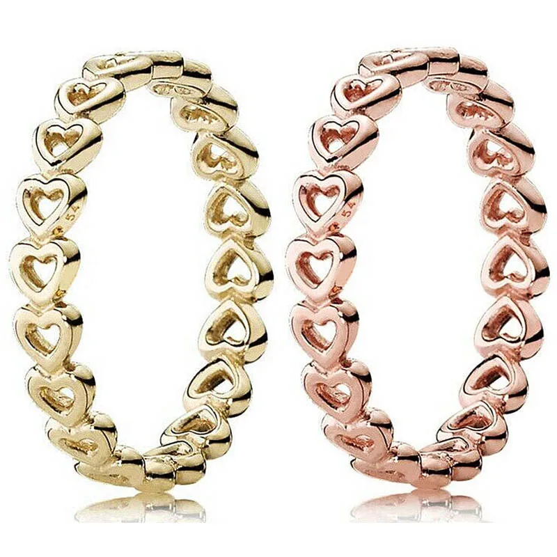 

Женское кольцо из серебра 925 пробы, с розовым золотом