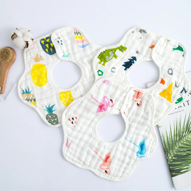 

Baby Bibs Cartoon Kids Bandana Burp Cloth Soft Cotton Newborn Infant Saliva Towel Bandana 2022 Toddler Feeding