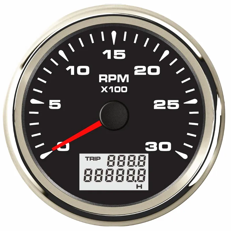 Тахометры автоматические 0-3000 об/мин 85 мм черные счетчики оборотов коэффициент
