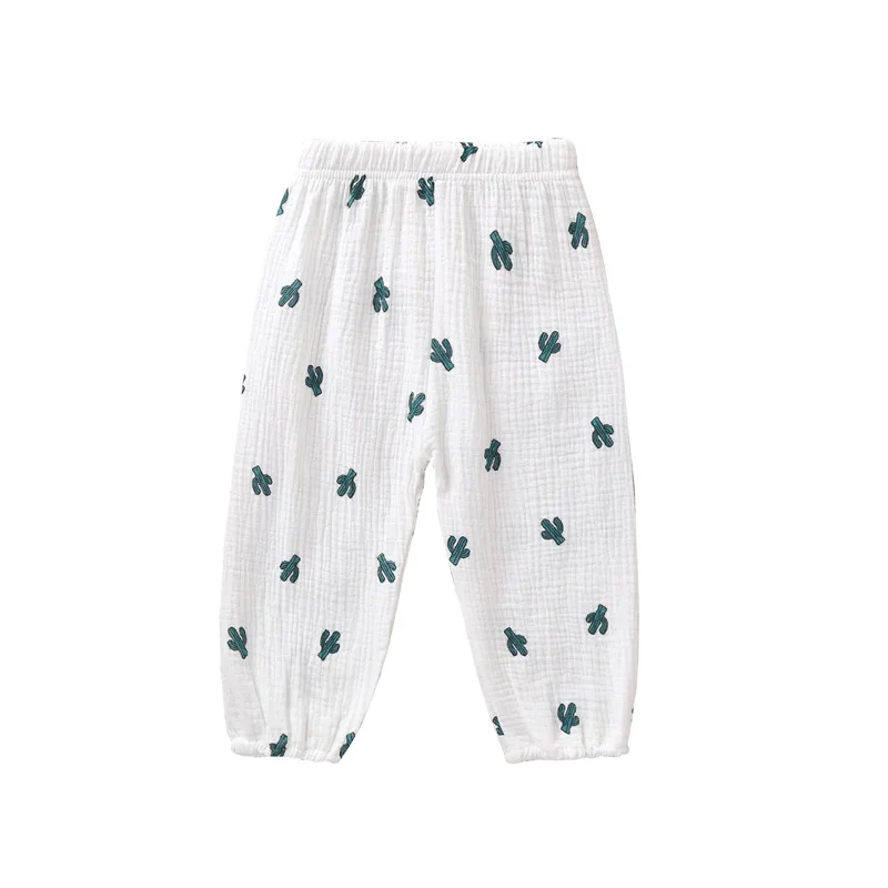 

Spring Autumn Children's Trousers Baby Bottoms Pattern Printed Soft Breathable Long Pants Kids Boys Girls Casual Pull-On Pants