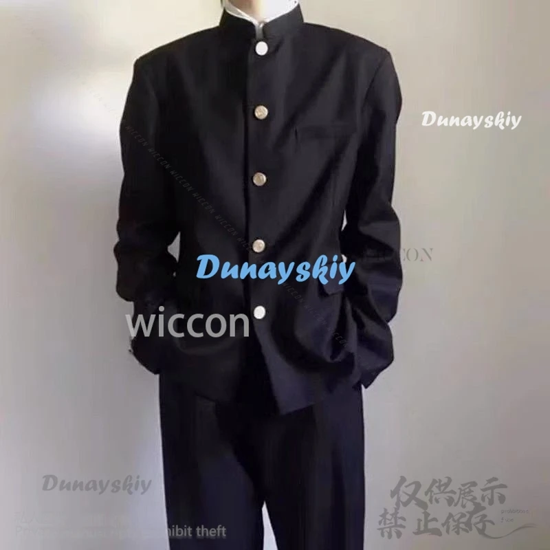 Новый аниме GinpachiSensei Косплей Takasugi Shinsuke Костюм DK Школьная форма Cos Gintamo Парик