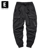 black cargo pants streetwear techwear pants joggers men harajuku hip hop oversized pants military tactical trousers male