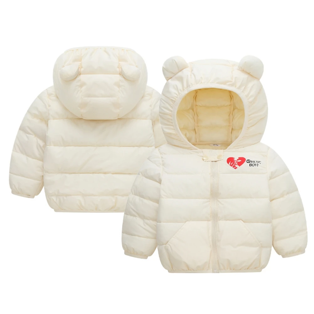 

Детская зимняя одежда для маленьких девочек, детские легкие пуховики с капюшоном с ушками, весенняя куртка для девочек, одежда для малышей, ...