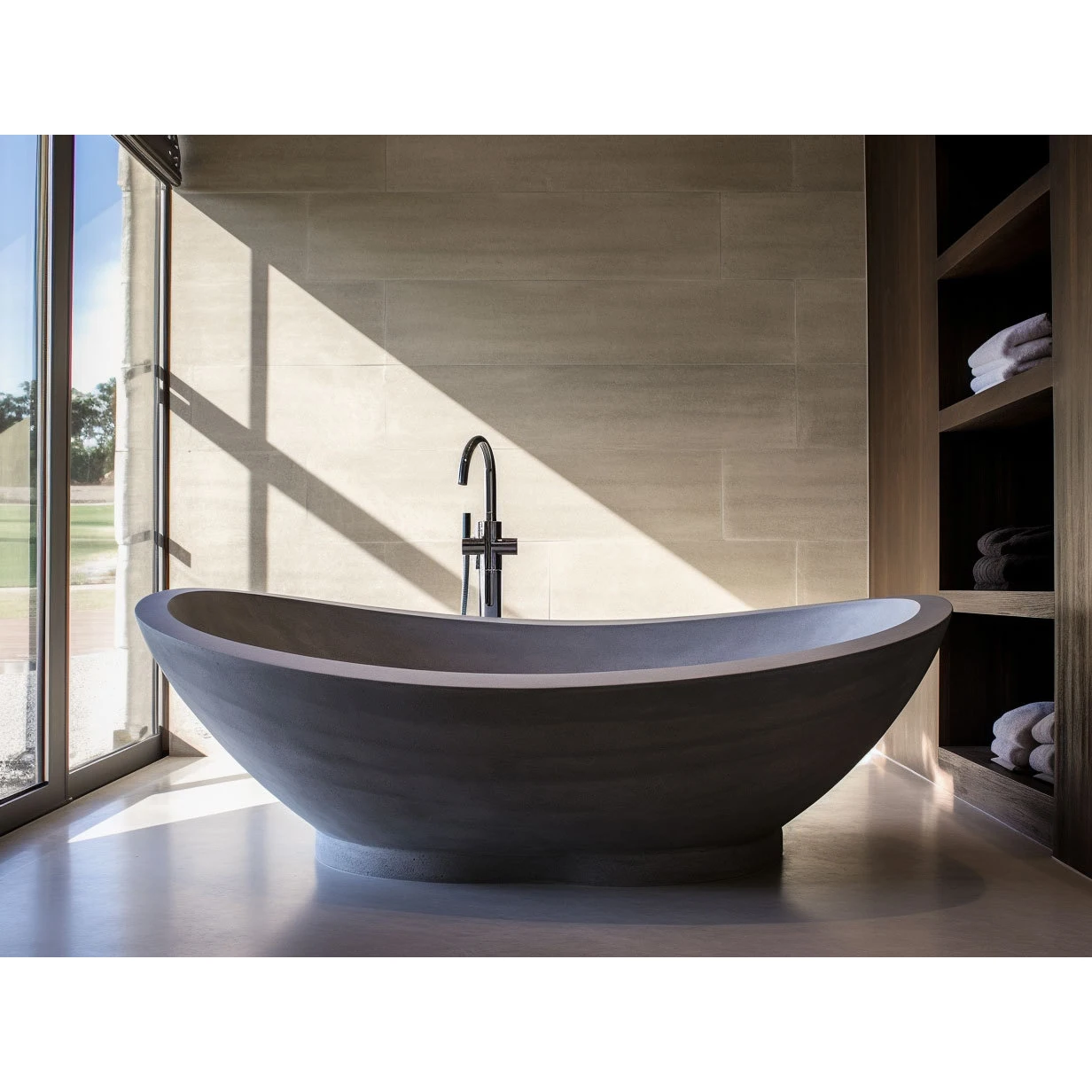 Ванна современного дизайна отеля отдельно стоящая ванна из смолы акриловая для