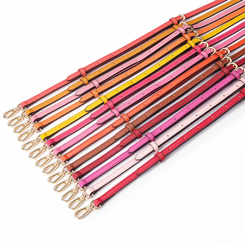 1.2cm wide Leather Replacement Belt Crossbody Strap Purse Handles Luxury Adjustable Shoulder Strap Women Bag Accessorie