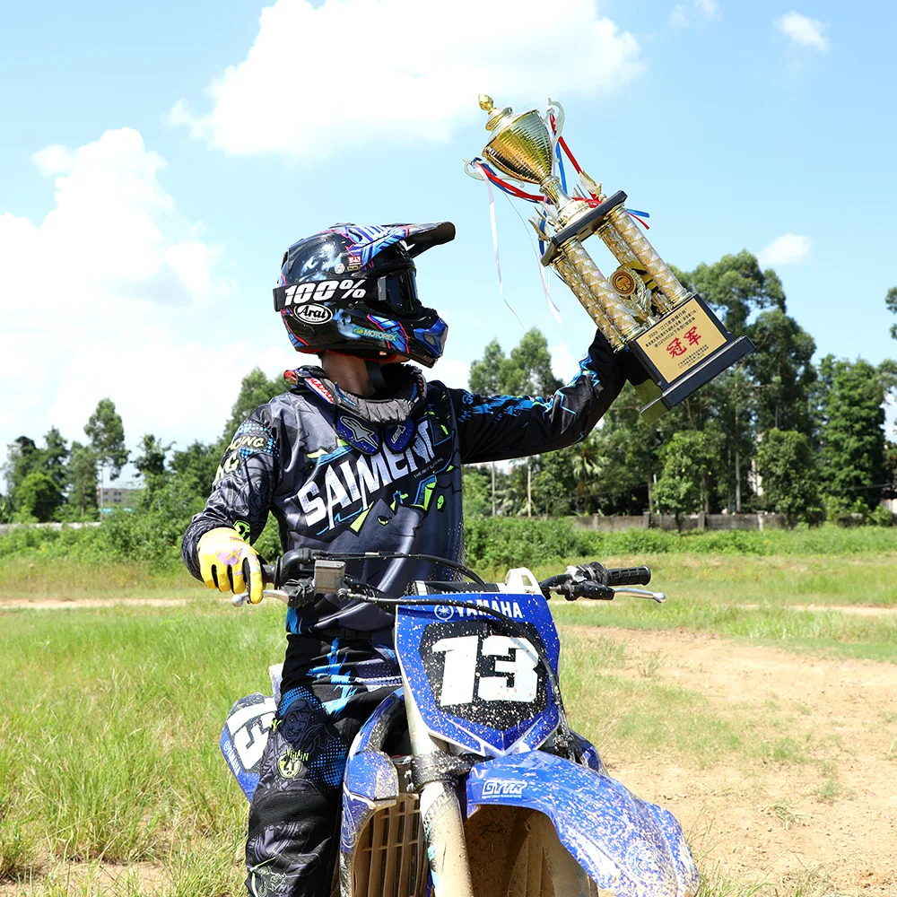 

Saimeng Racing motocross gear set Motorcycle Jersey Pants Mens Kits Moto Racing Suit Team custom name number LOGO printing