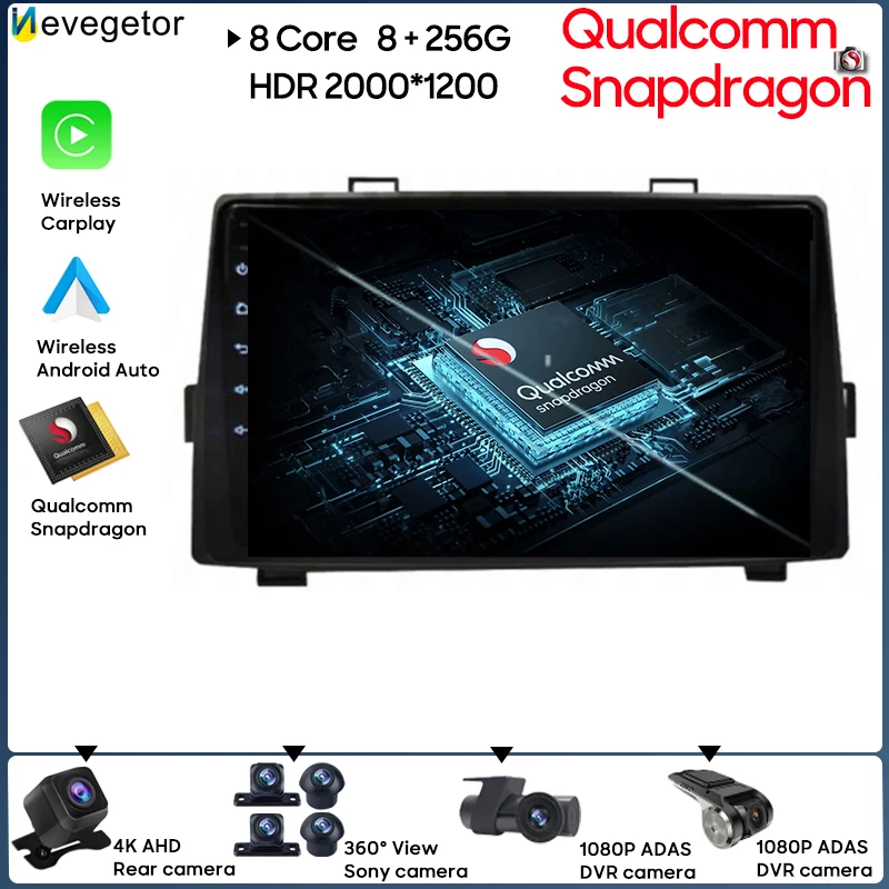 Head Unit No 2din Dvd For Toyota Noah Voxy 2007 2008 - 2013 