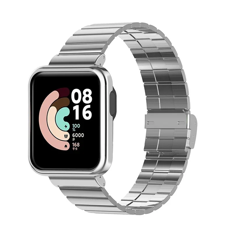 Ремешок из нержавеющей стали для Mi Watch Lite металлический защитный чехол redmi watch lite mi