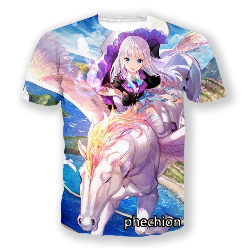 

phechion New Fashion Men/Women Anime She professed herself pupil of the wise man 3D Printed Short Sleeve Casual T Shirt L107