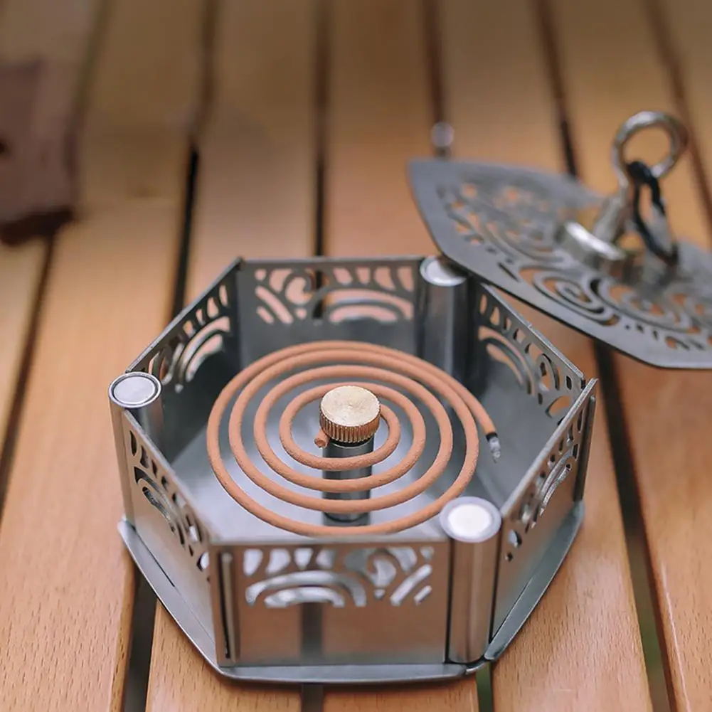 

Universal Convenient Heavy Duty Mosquito Coil Box Corrosion-resistant Mosquito Coil Container Portable for Camping