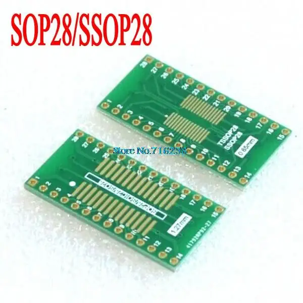 

20PCS/LOT SO/SSOP/SOIC/MSOP TSSOP28 / TSSOP20 turn DIP28 1.27MM / 0.65MM turn 2.54MM IC adapter Socket / Adapter plate / PCB