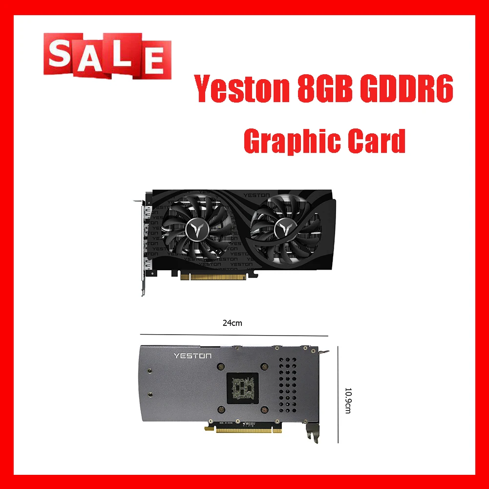 

Yeston RTX3060TI-8G D6 GA 8GB GDDR6 Graphic Card with Dual Cooling Fan HDMI-compatible DP Video Cards for Computer Accessories