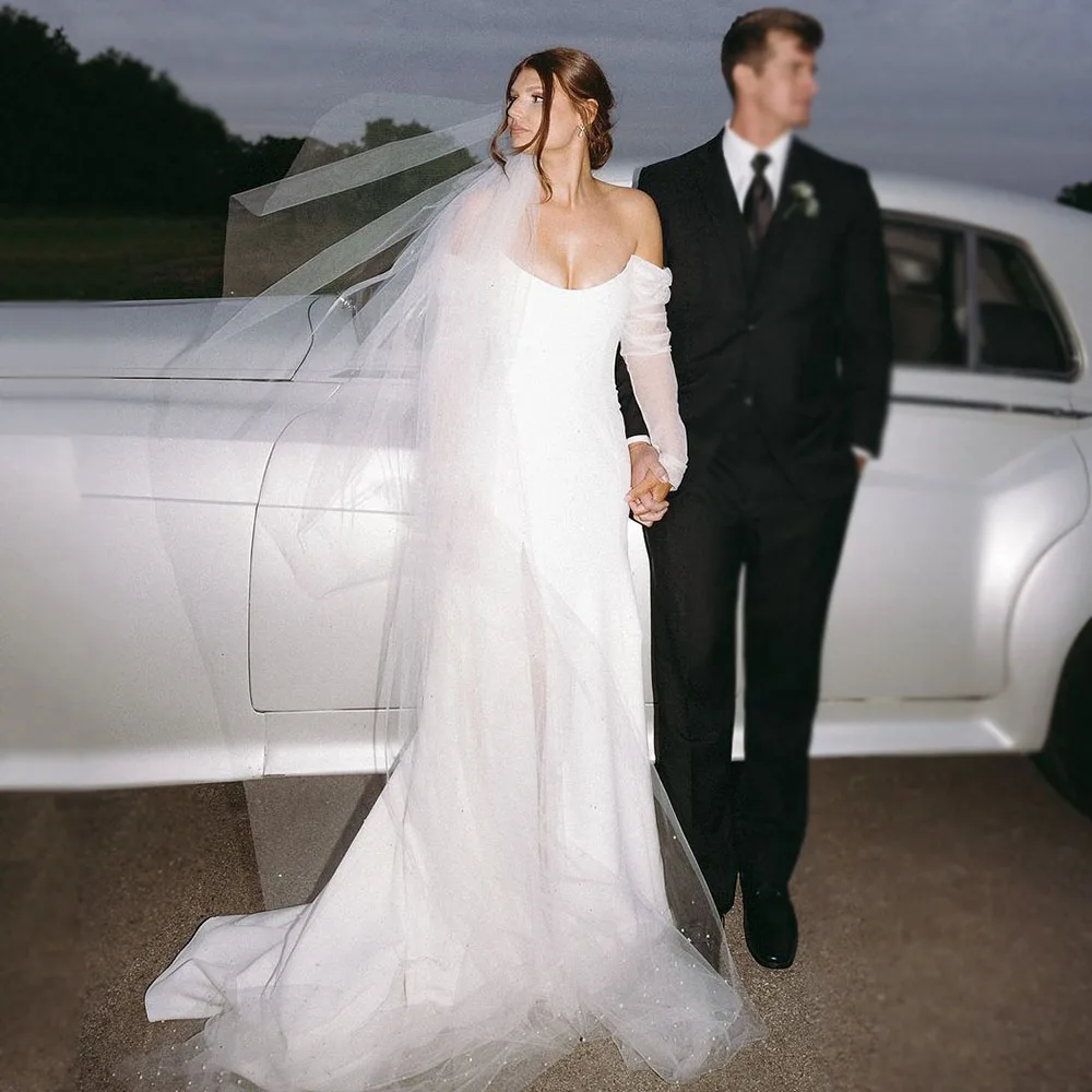 Простые гражданские свадебные платья по индивидуальному заказу элегантные