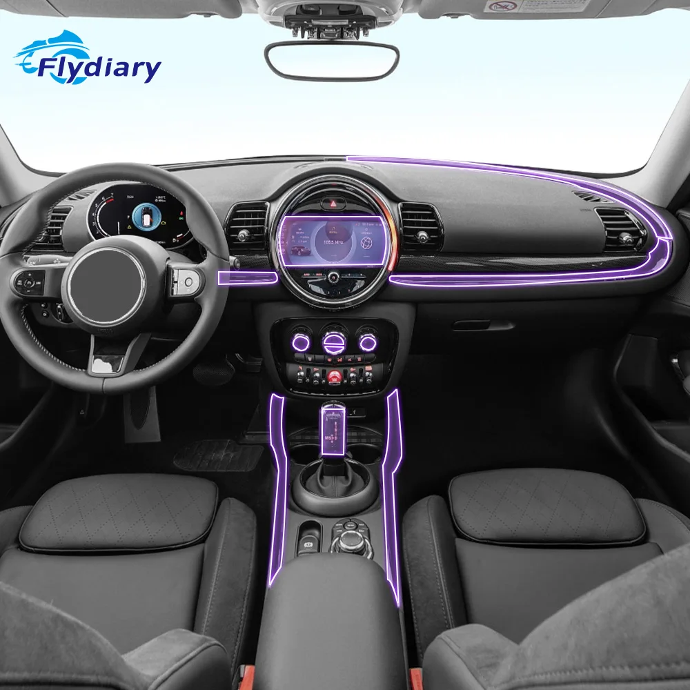 

Прозрачная защитная пленка из ТПУ для салона автомобиля BMW Mini CLUBMAN 2018-2023, наклейка против царапин, ЖК-экран