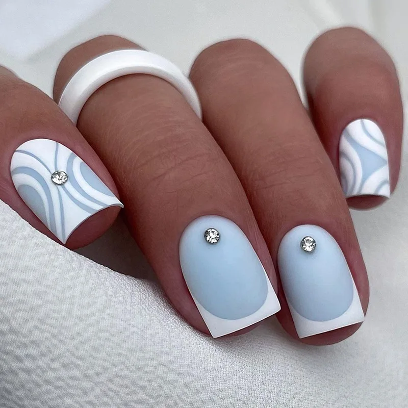 

Beautiful Decotation Fake Nails Full Coverage Press on Nail Spice models Decoration Art Short and Long False Nails Tips