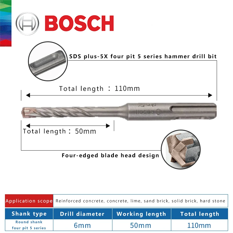 

BOSCH четыре ямы сверло