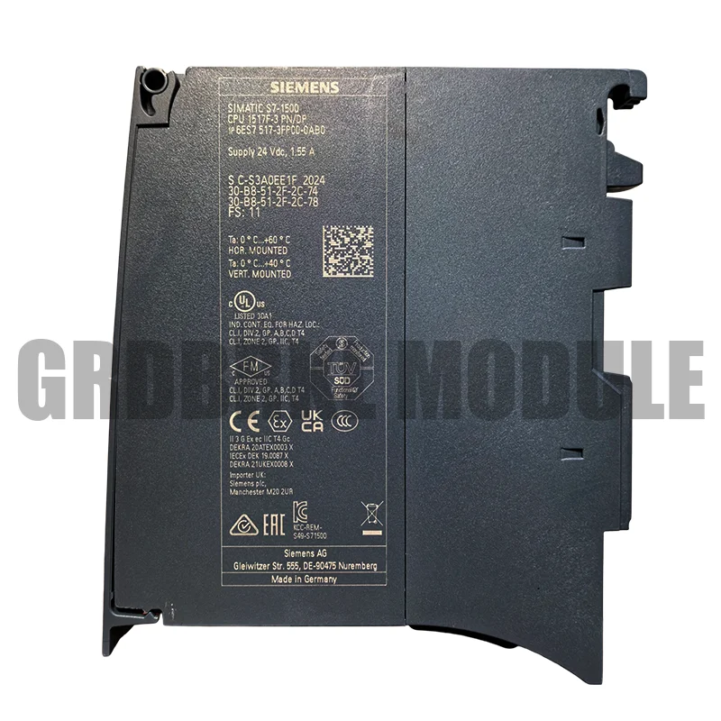 Фото Новый оригинальный модуль промышленной безопасности ПЛК SIEMENS 6ES7517-3FP00-0AB0 S7-1500F CPU 1517F-3 PN/DP №3