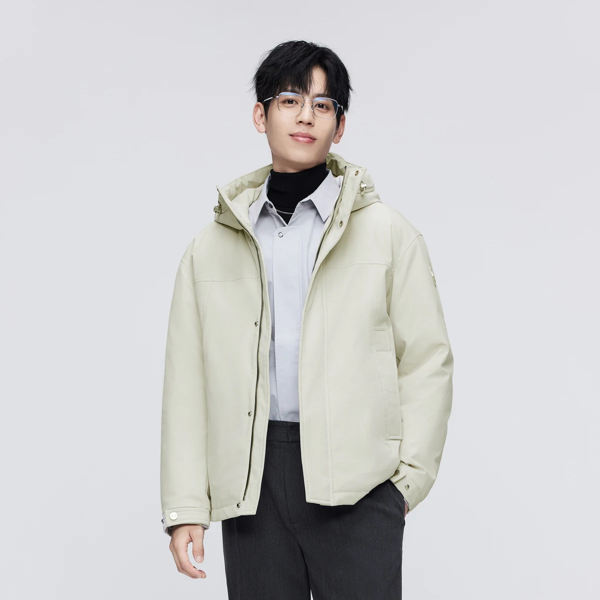 BOSIDENG зимняя пуховая куртка для мужчин с капюшоном теплая верхняя одежда B30145235