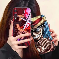 one piece anime phone case for samsung galaxy s20 s20fe s20 ulitra s21 s21fe s21 plus s21 ultra liquid silicon carcasa soft