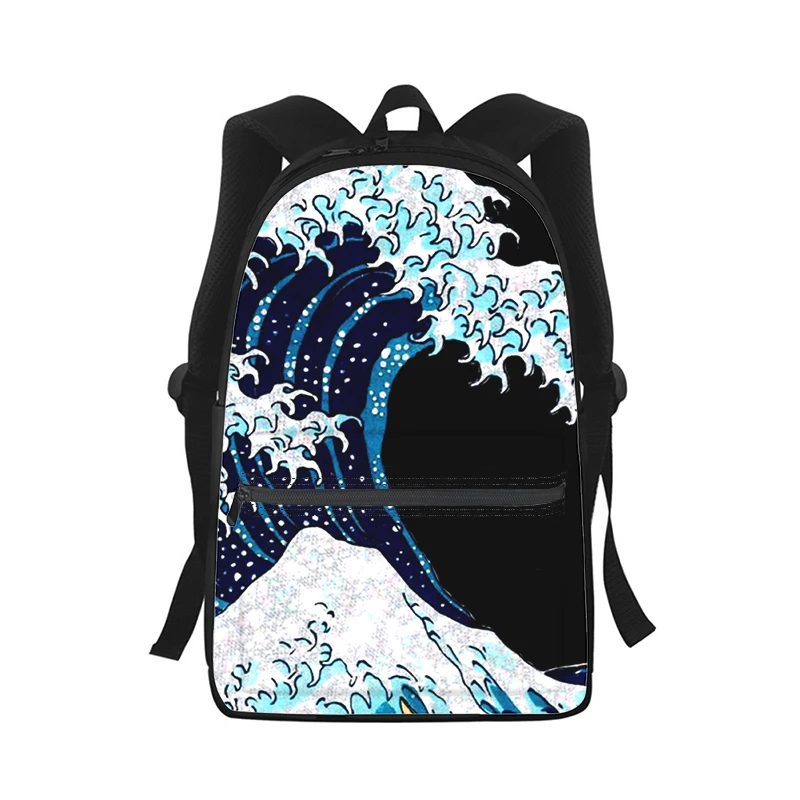 Japan Ukiyoe Art paintings Men Women Backpack 3D Print Fashion Student School Bag Laptop Backpack Kids Travel Shoulder Bag