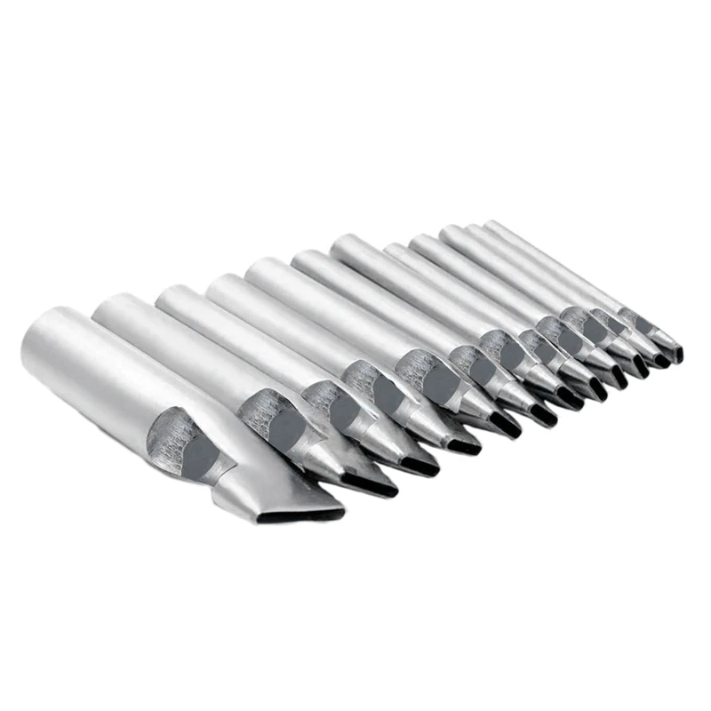 12 шт. Набор отверстий для кожи 2-5 мм