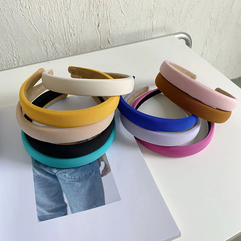 

Fashion Women's Solid Color Headband 2022 Simple Hair Bands For Women Wide Hair Hoop Casual Hair Accessories For Girls Headwear