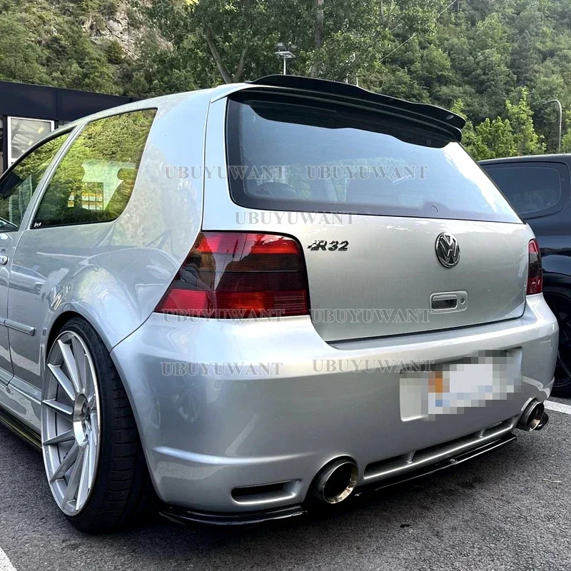 Задний спойлер для крыши UBUYUWANT 99-06 VW Golf 4 MK4 R32 хэтчбека из АБС-пластика блестящий