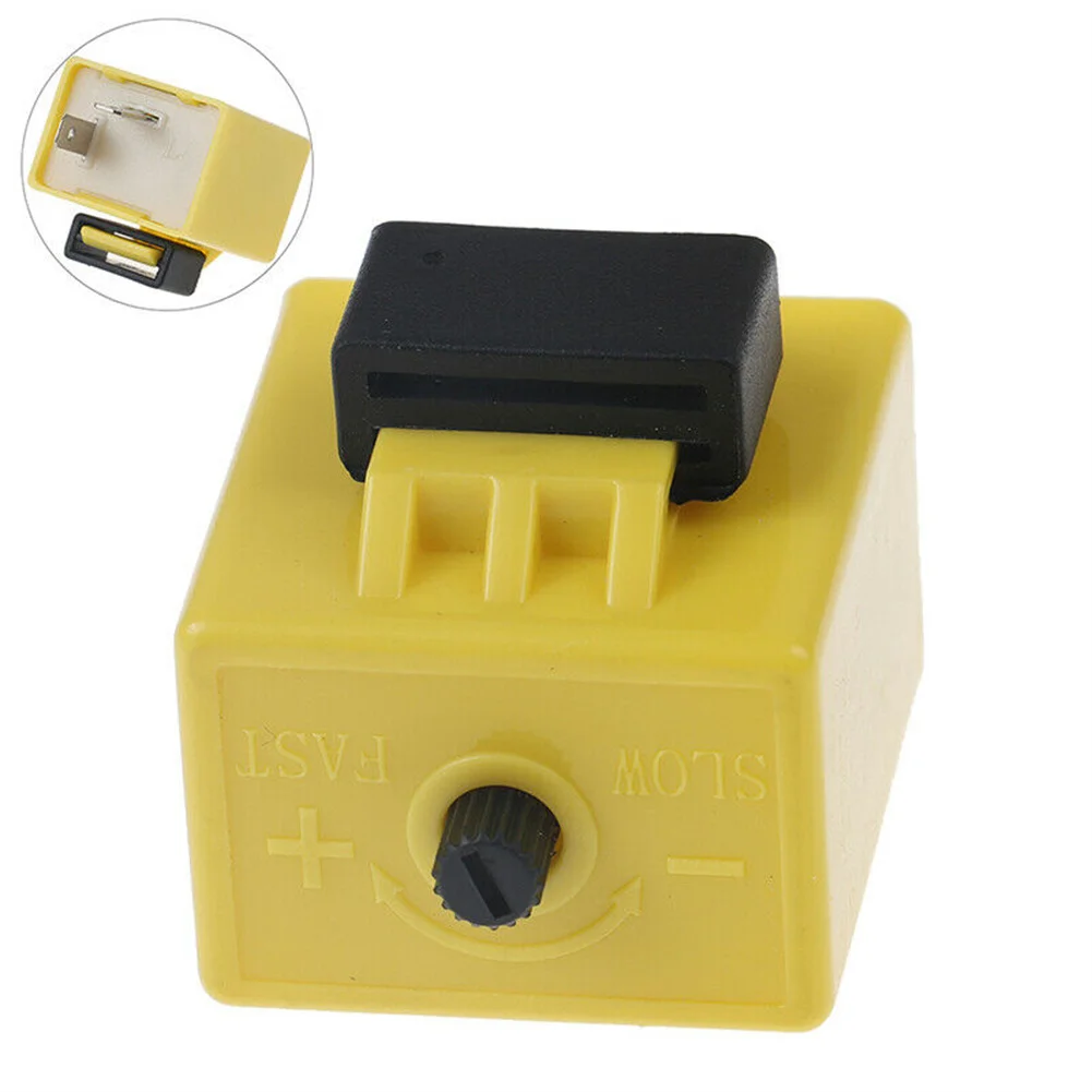 

Universal 12V 2 Pin Adjustable Frequency LED Flasher Relay Turn Signal Blinker Indica Motorcycles Accessories