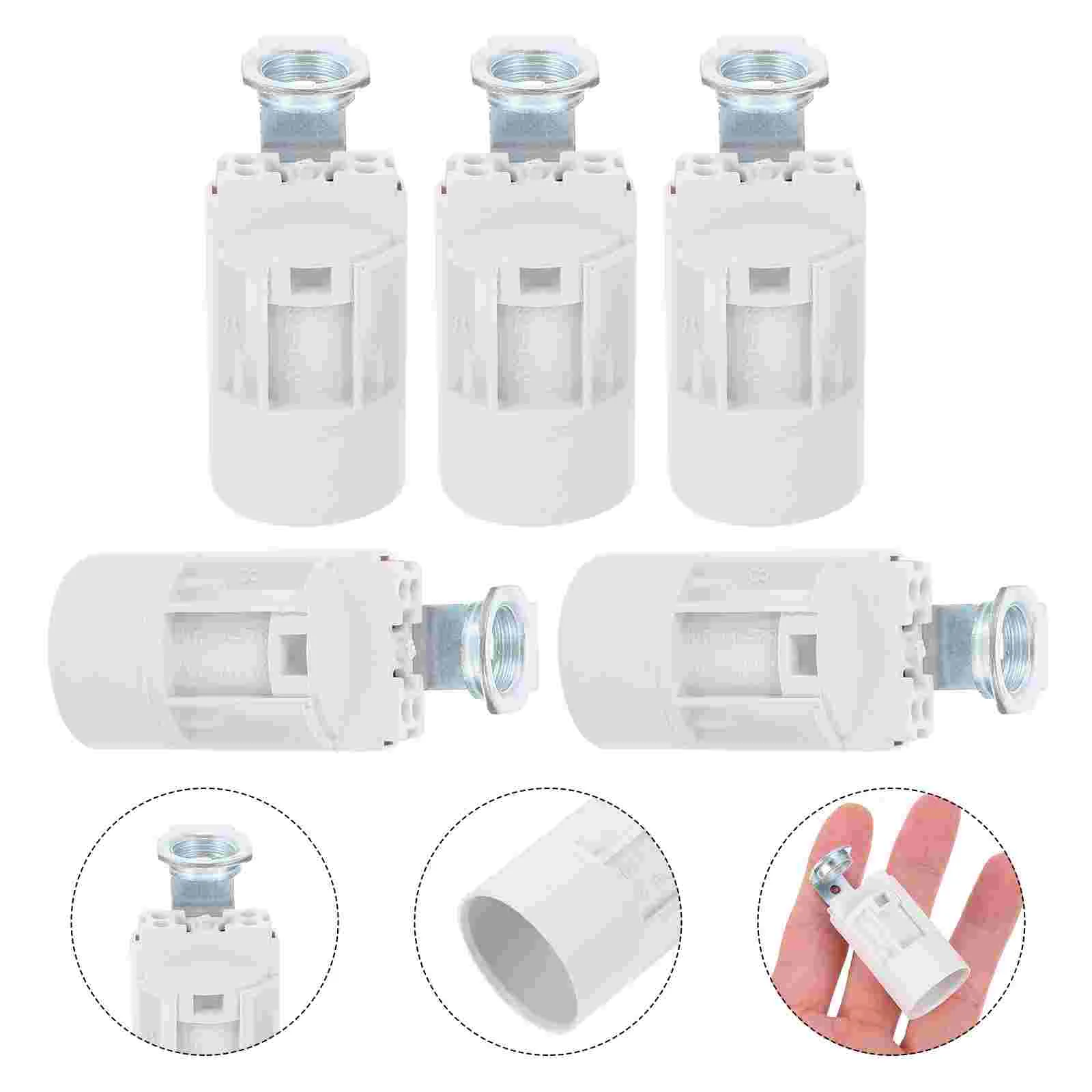 10pcs E14 Bracket Lamp Holder LED E14 Candle Light Base Crystal Lampholder