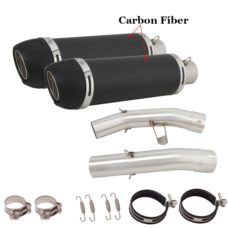 

Выхлопной глушитель для мотоцикла Yamaha FJR 1300 FJR1300 2001- 2022, левый и правый глушитель с двойной средней соединительной трубкой