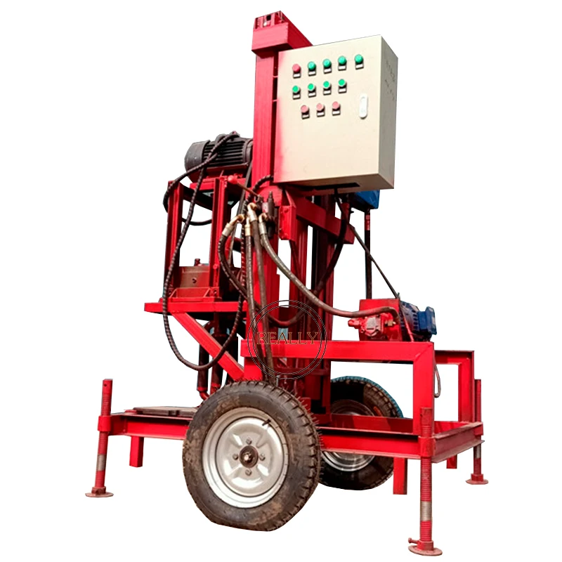 

Electric Deep Borehole Water Well Drilling Machine for Sale Hydraulic Mine Drilling Rig Hole Drilling Machines