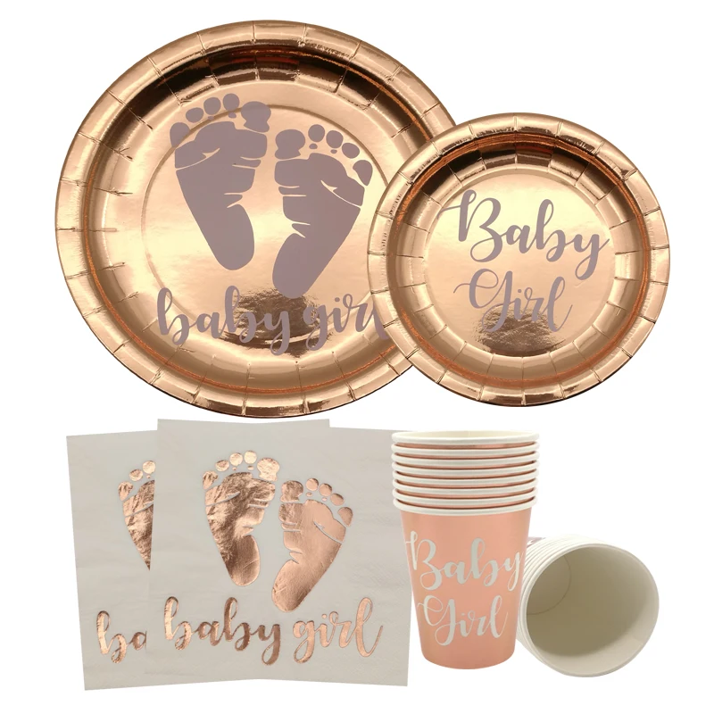 

8 шт., бронзовые бумажные стаканчики для девочек